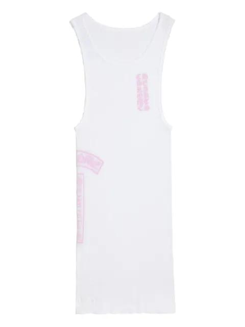 T Bar Rib tank top by CHROME HEARTS