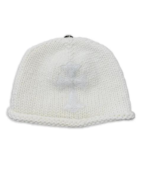 beaded cross beanie hat by CHROME HEARTS