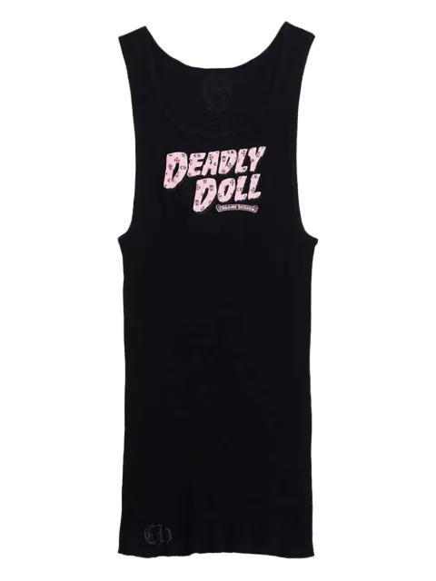 deadly doll graphic tank top by CHROME HEARTS