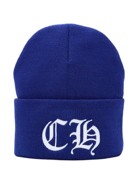 embroidered logo-patch beanie by CHROME HEARTS