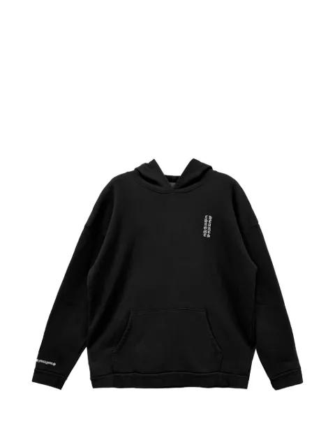 embroidered logo-print hoodie by CHROME HEARTS