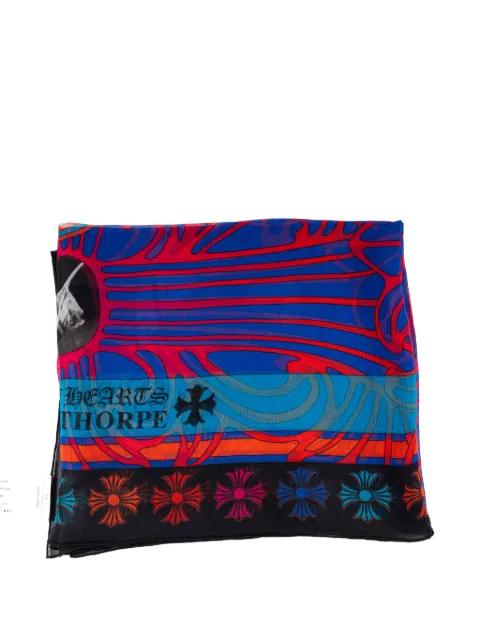 graphic-print scarf by CHROME HEARTS
