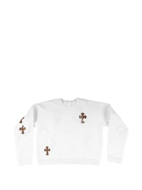 leopard-print flooded-patch sweatshirt by CHROME HEARTS