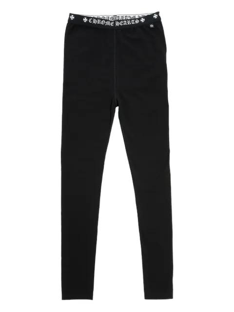 logo-detail leggings by CHROME HEARTS