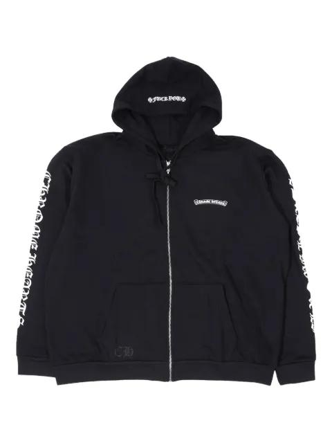 logo-detail zip-up hoodie by CHROME HEARTS