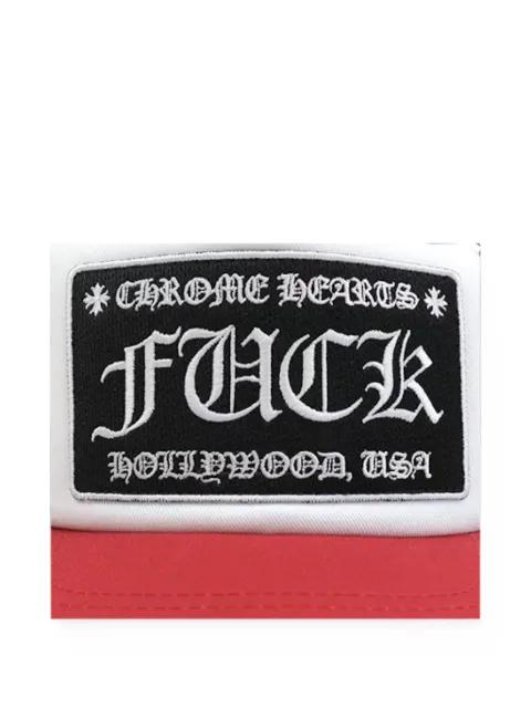 logo-patch mesh-panel trucker cap by CHROME HEARTS