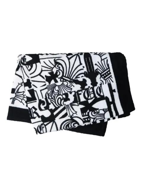logo-print beach towel by CHROME HEARTS