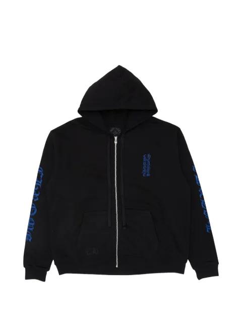 logo-print zip-up hoodie by CHROME HEARTS