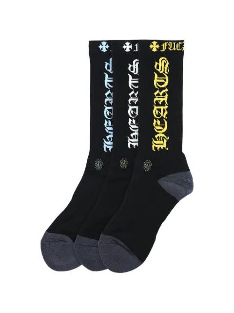 logo socks by CHROME HEARTS