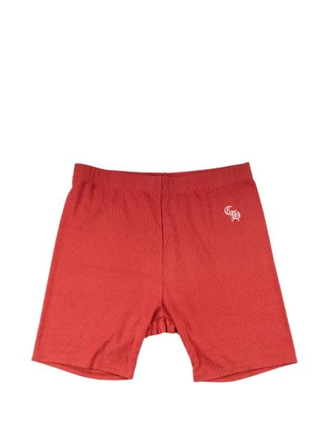 ribbed logo-embroidered biker shorts by CHROME HEARTS