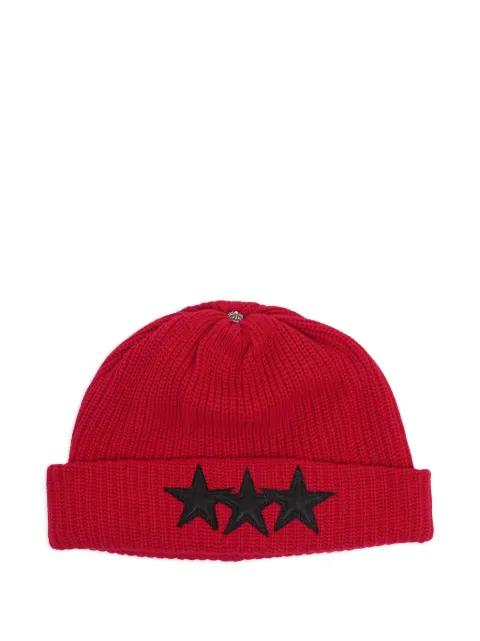 star-patch beanie hat by CHROME HEARTS