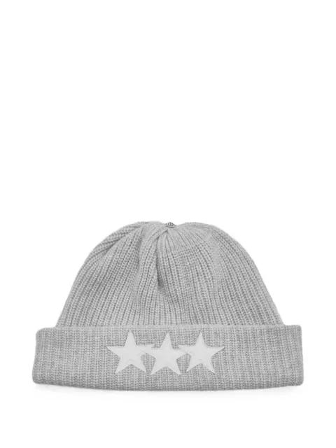 star-patch beanie hat by CHROME HEARTS