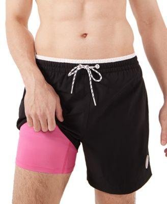 Men's The Capes Quick-Dry 5-1/2" Swim Trunks with Boxer-Brief Liner by CHUBBIES