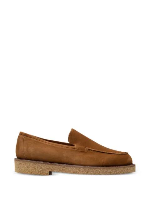 round-toe suede loafers by CHUCKIES