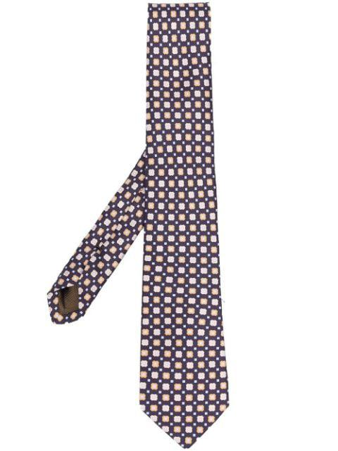 graphic-print silk tie by CHURCH'S