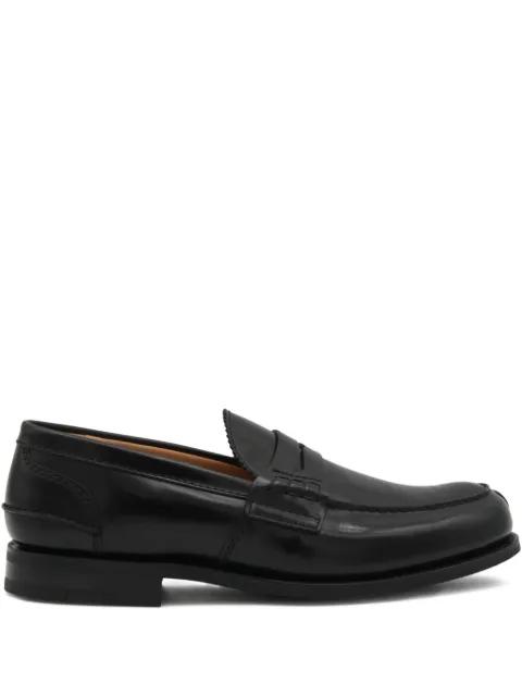 leather penny loafers by CHURCH'S