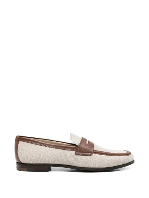 panelled leather-trim loafers by CHURCH'S