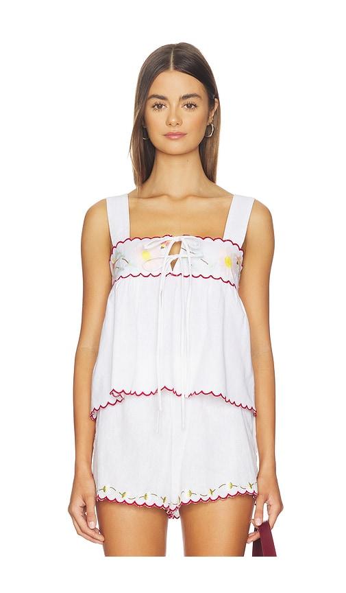 Ciao Lucia Ander Top in White by CIAO LUCIA