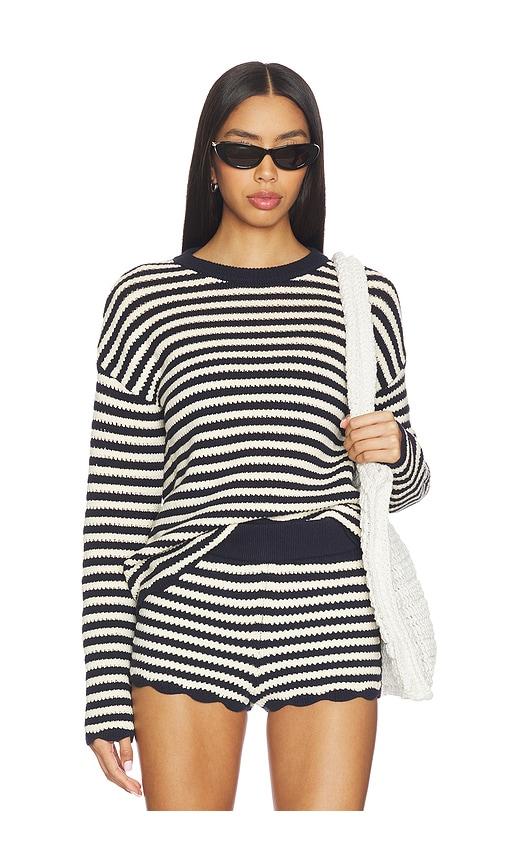 Ciao Lucia Febo Pullover in Navy,White by CIAO LUCIA