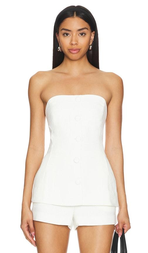 Ciao Lucia Ottavia Top in White by CIAO LUCIA