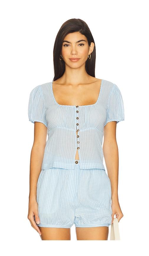 Ciao Lucia Risi Top in Blue by CIAO LUCIA