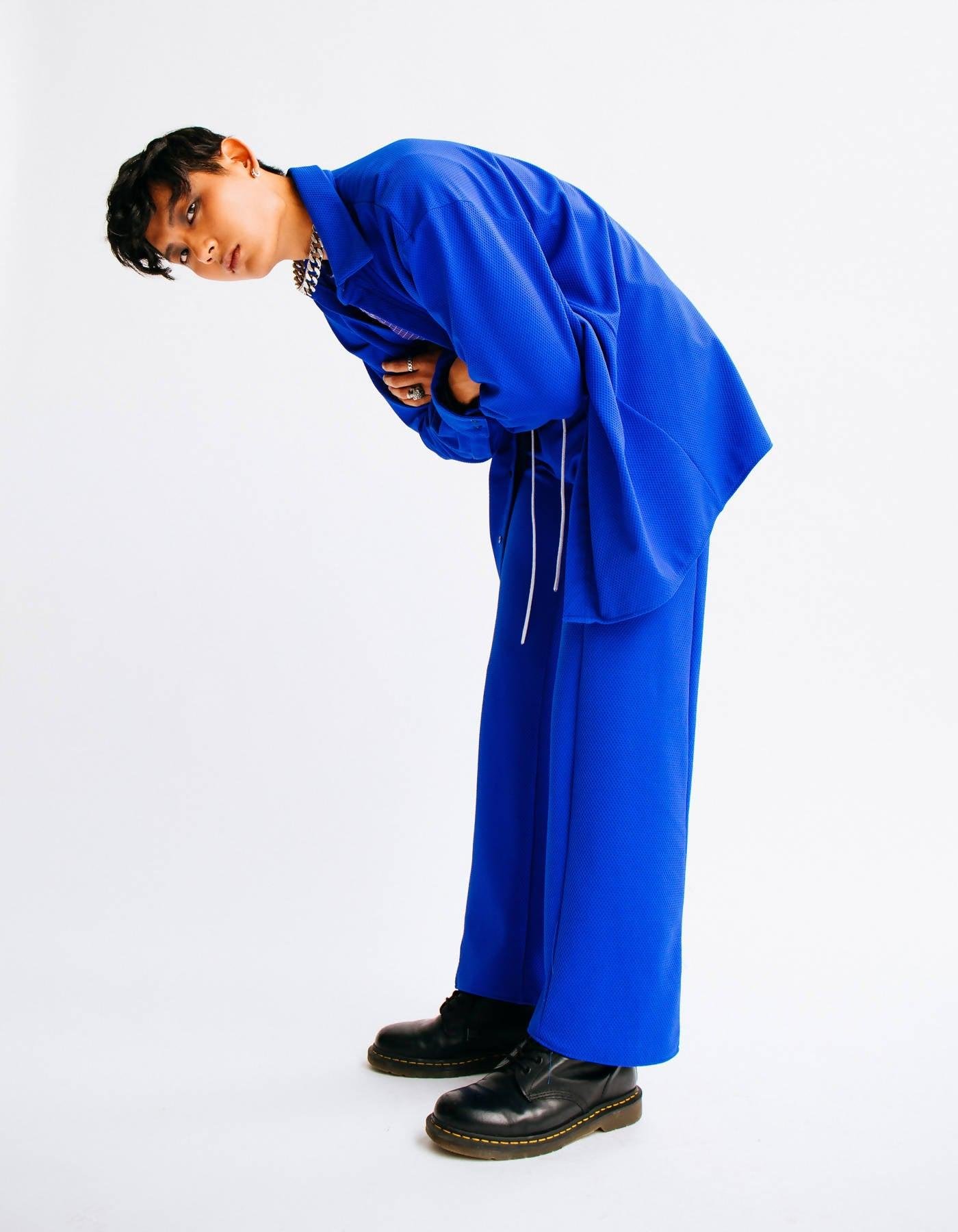 Cobalt Shirt Jacket / Dress by CIARA ALLEN DESIGNS
