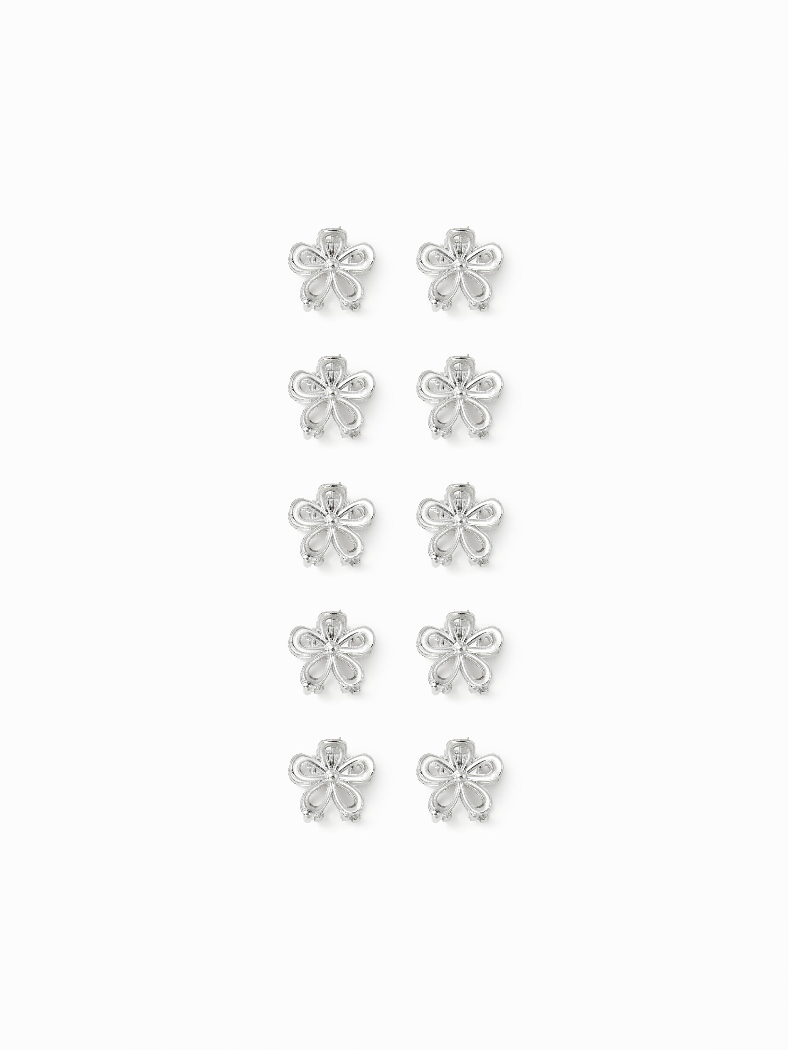 10 PCS FLOWER SHAPED HAIR CLIPS by CIDER