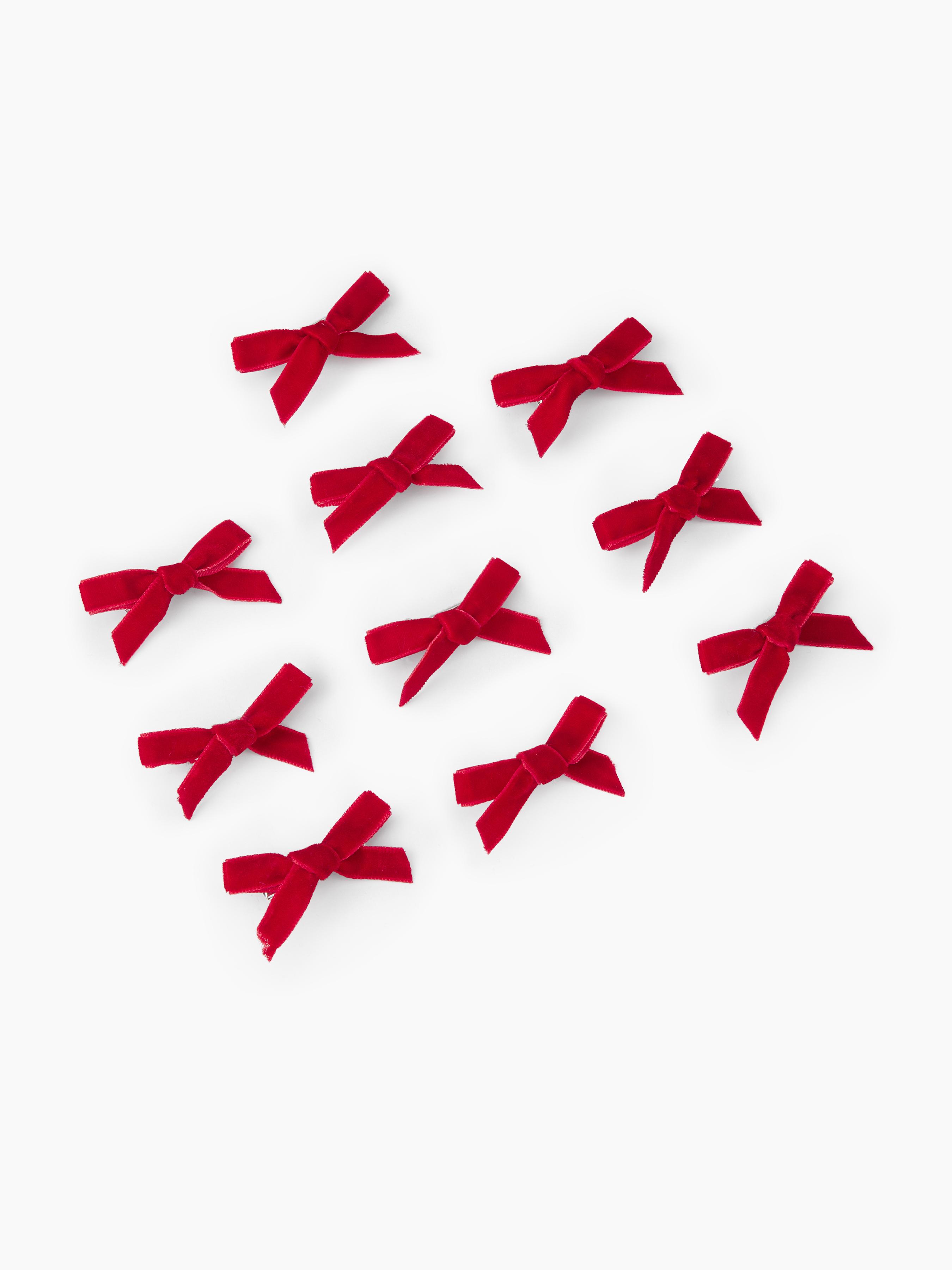 10pcs Bowknot Velvet  Hair Clips by CIDER