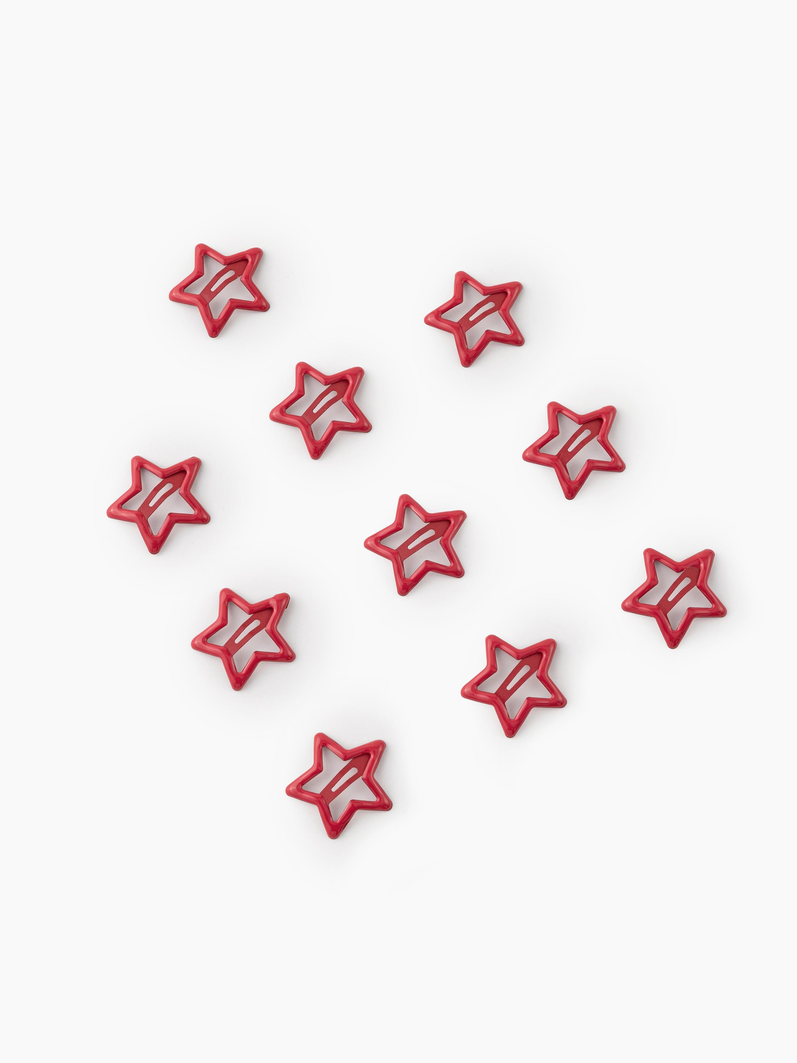 10pcs Glittering Star Shaped Small Hair Clips by CIDER
