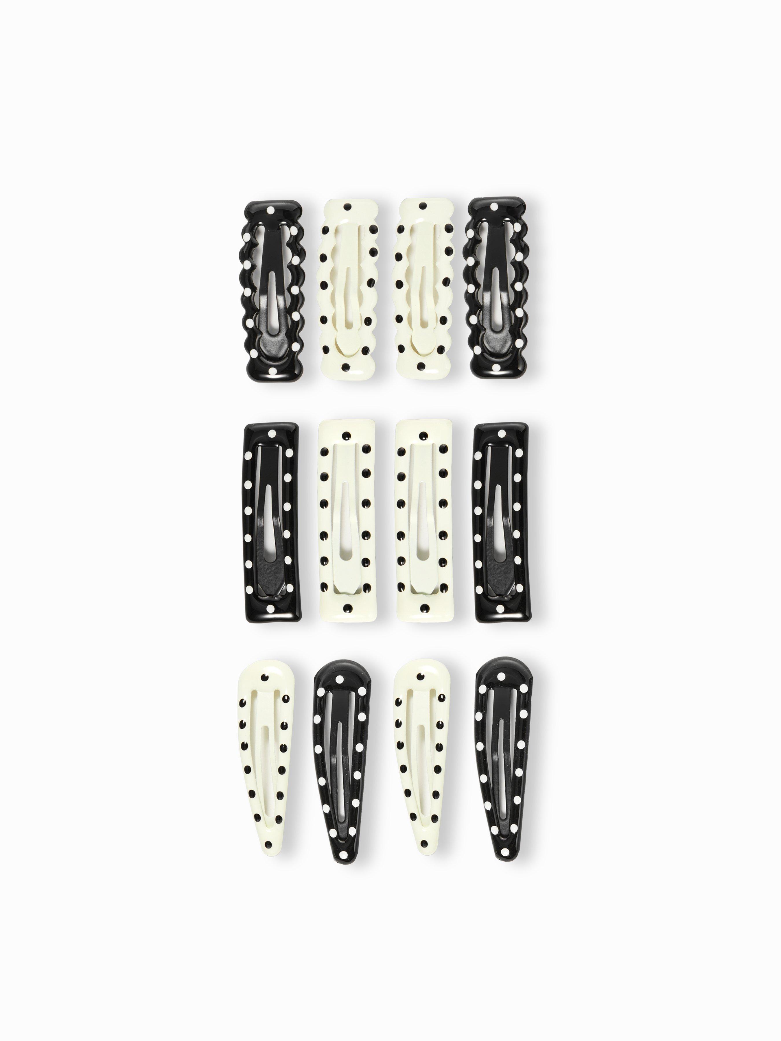 12PCS POLKA DOT HAIR CLIP SET by CIDER