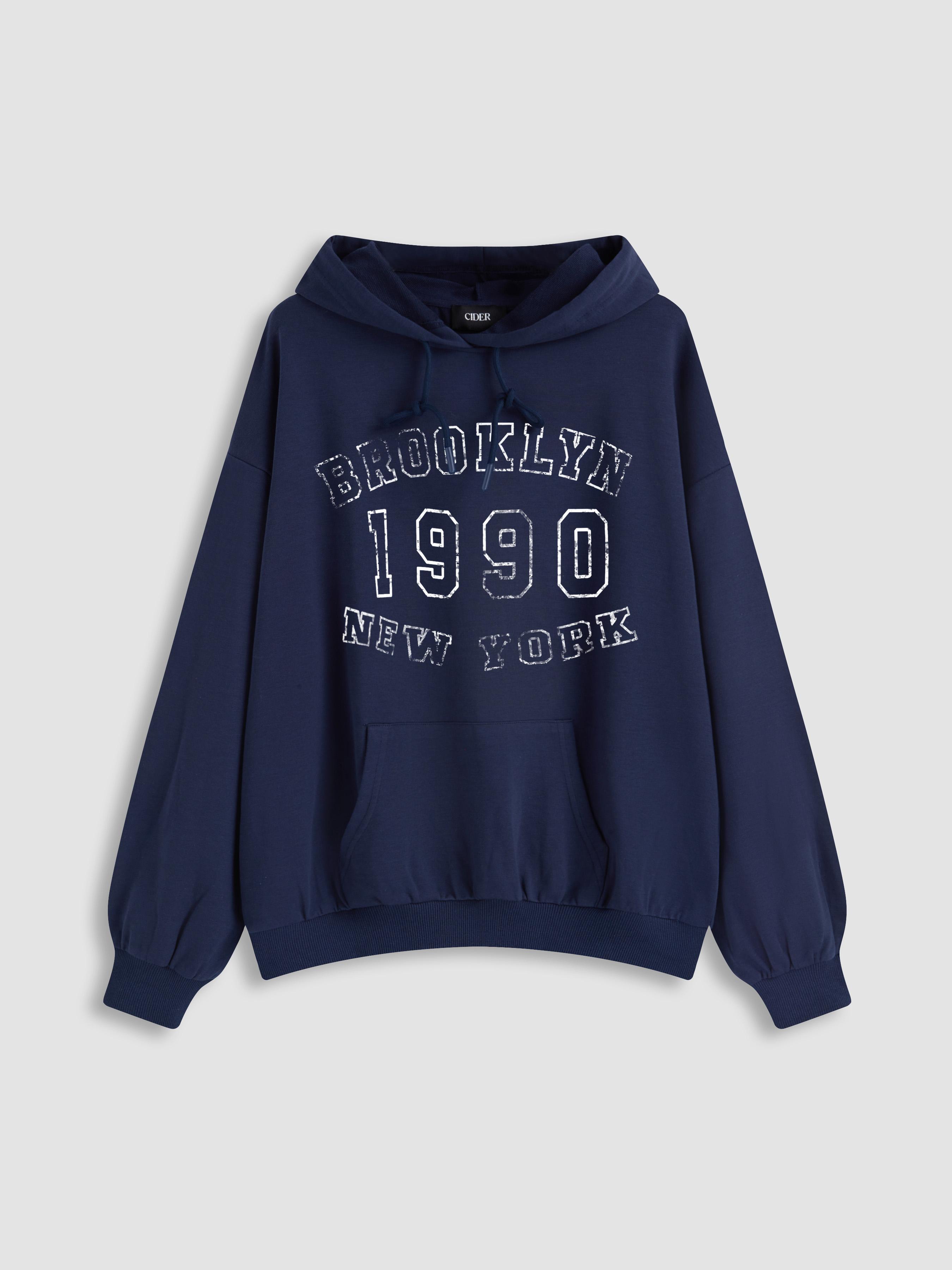 1990 Terry Graphic Oversized Hoodie by CIDER