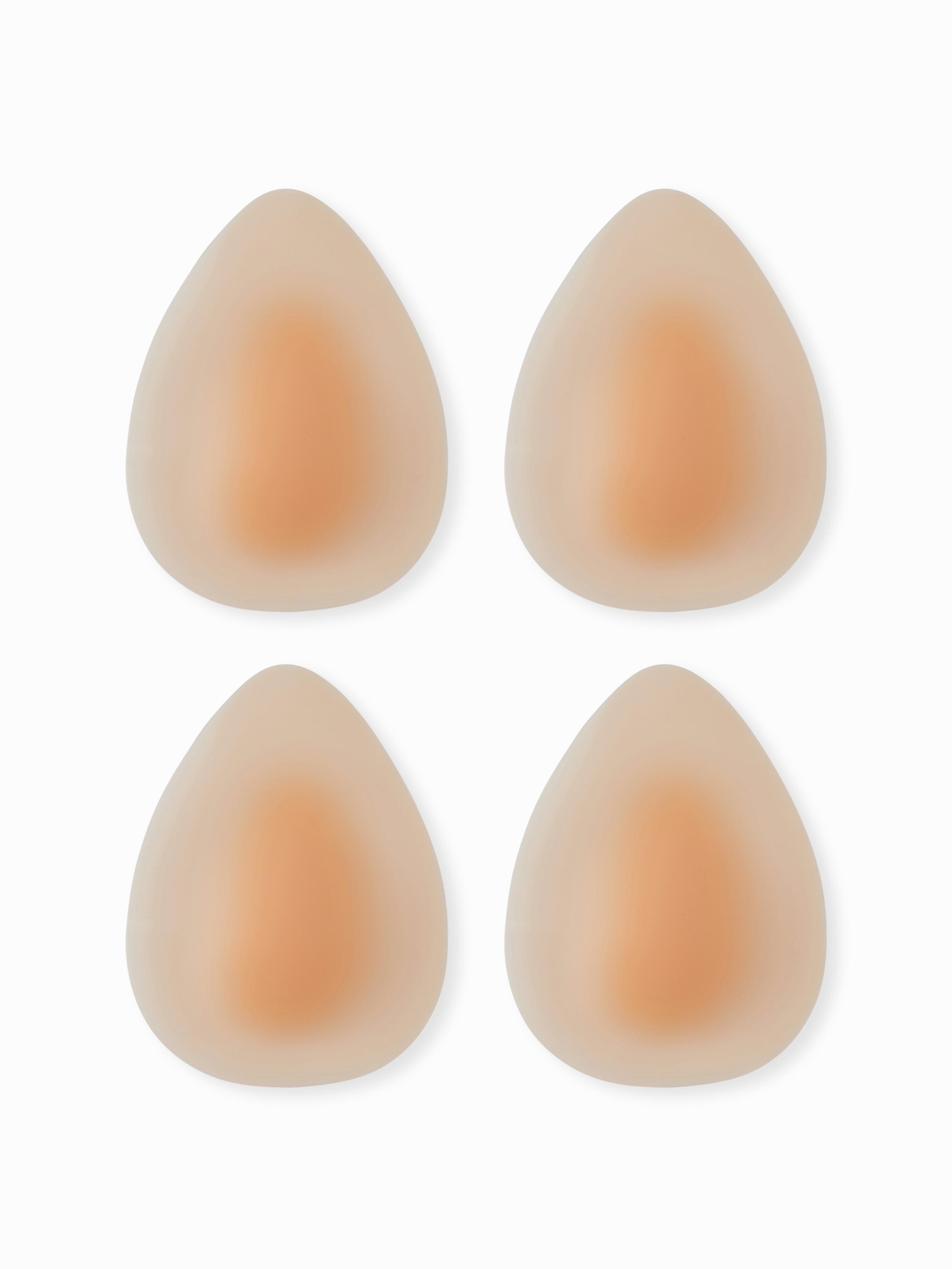 2 PAIRS WATER DROP SHAPED REUSABLE ADHESIVE SILICONE NIPPLE COVERS by CIDER