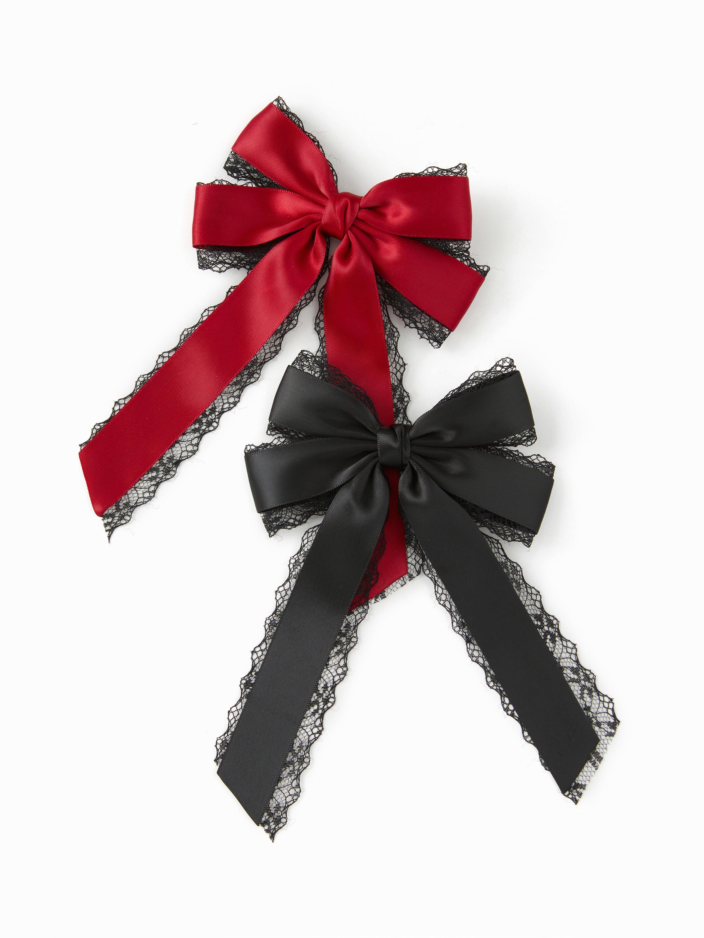 2PCS LACE BOWKNOT HAIR CLIP SET by CIDER