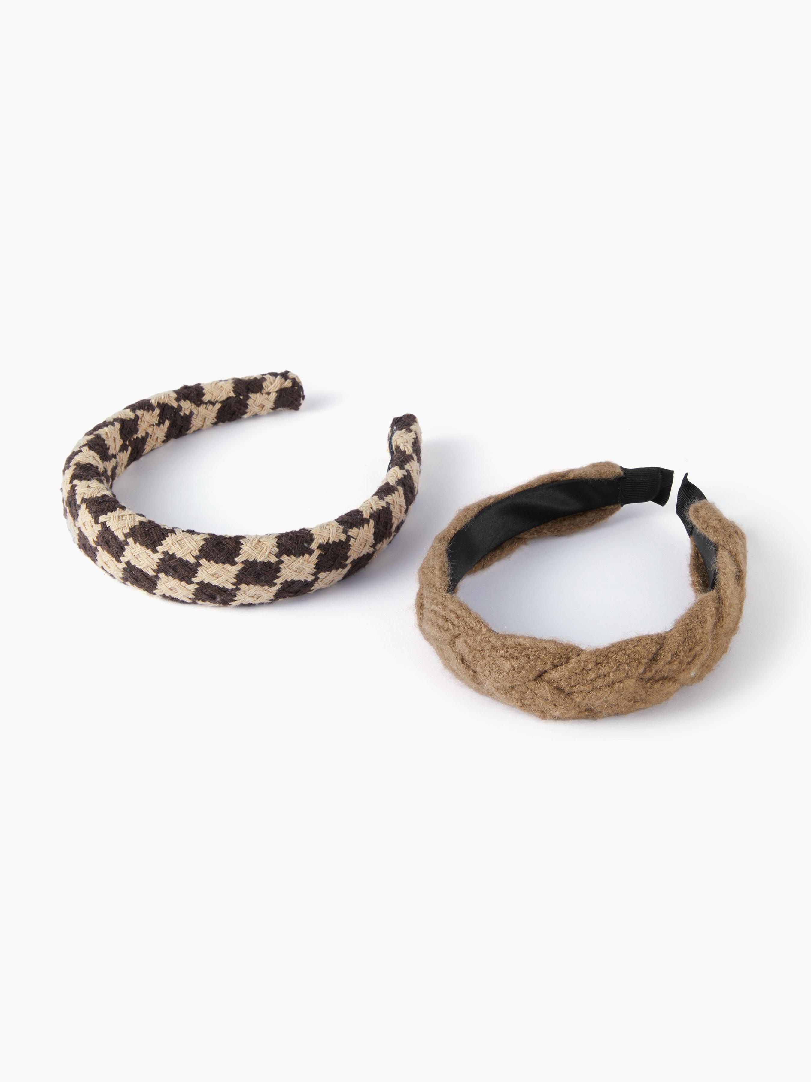 2PCS SOLID & PLAID HEADBAND by CIDER