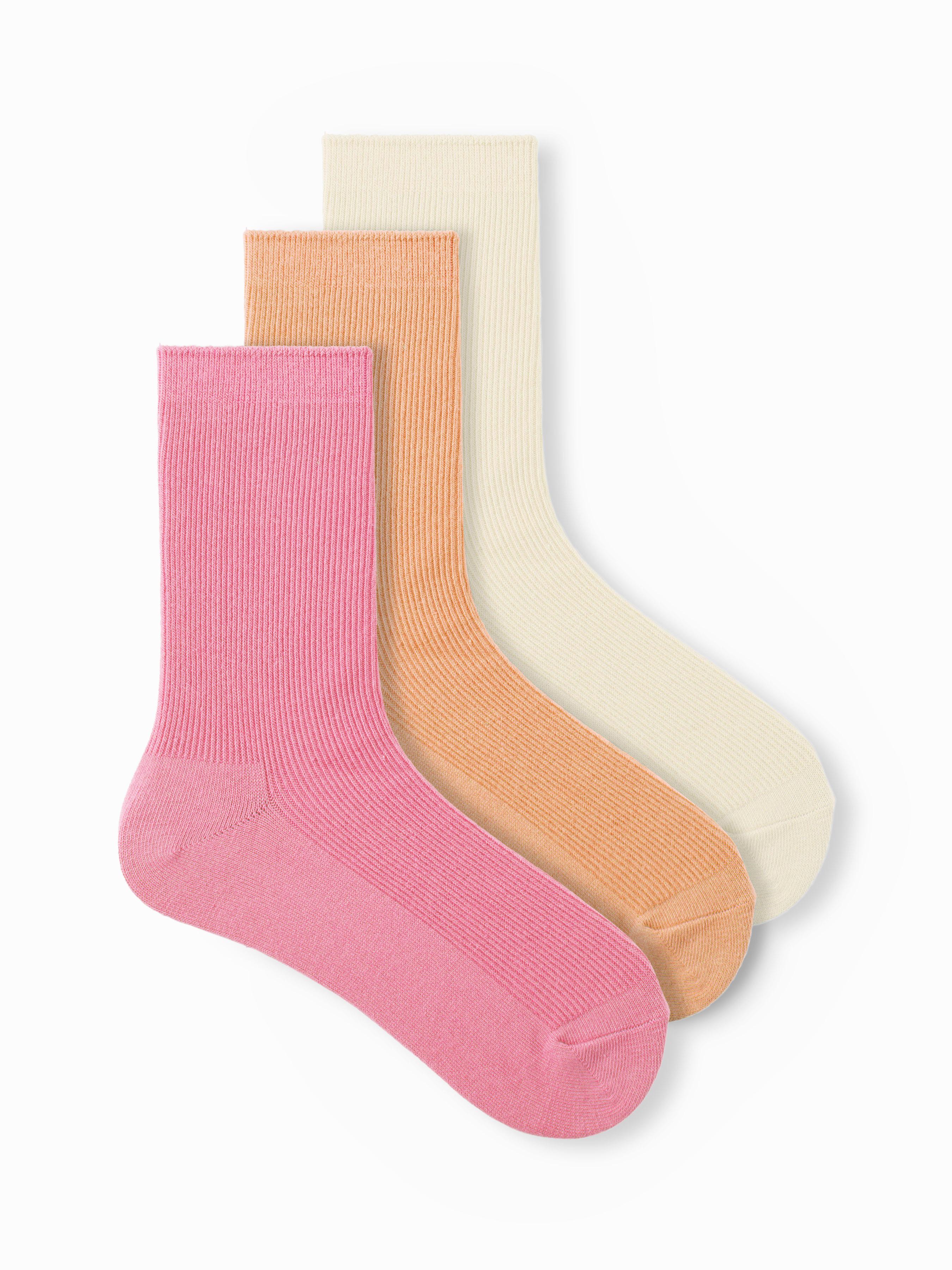 3 PAIRS SOLID CREW SOCKS SET by CIDER