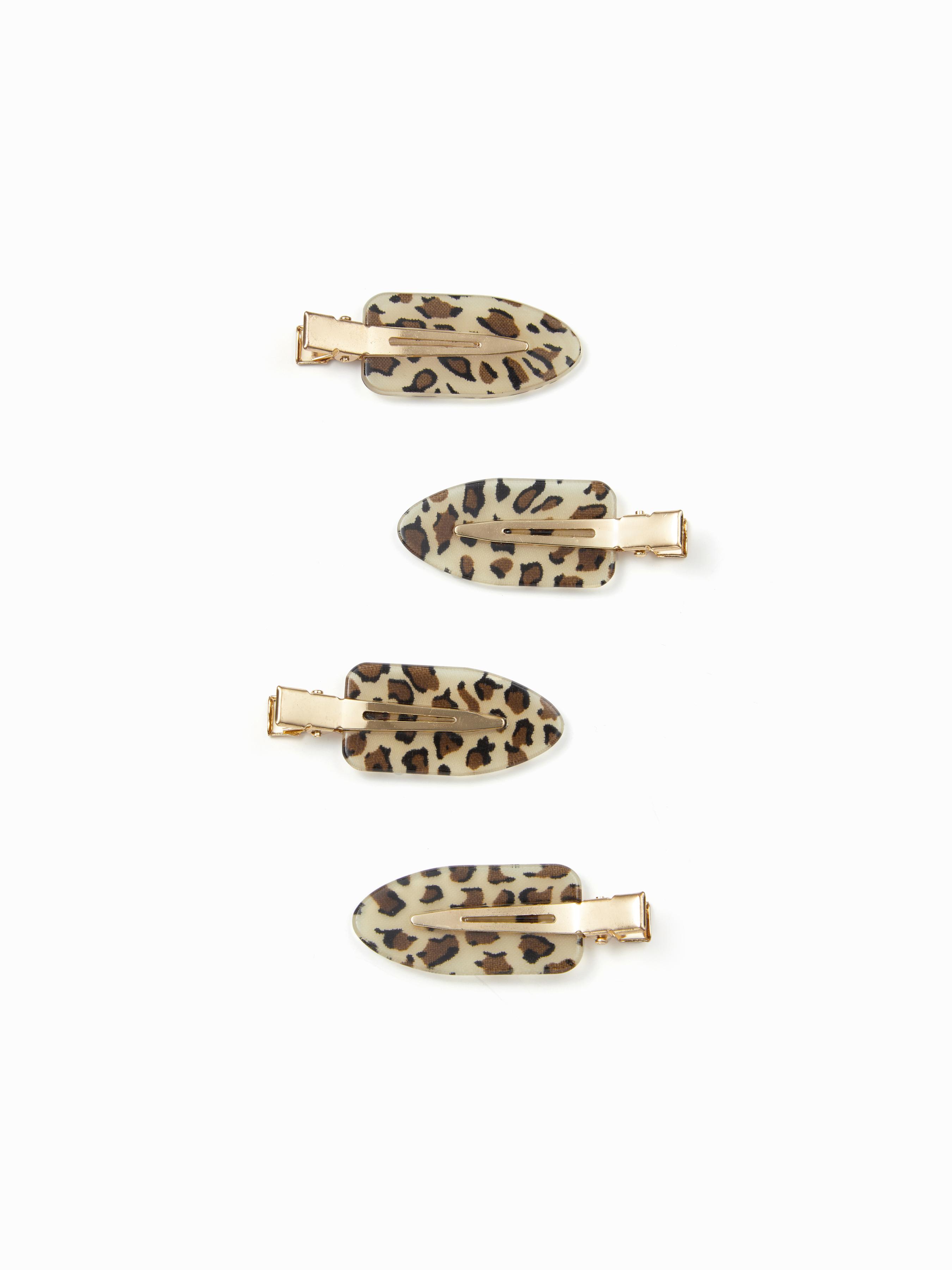 4 PCS LEOPARD PRINT HAIR CLIPS by CIDER
