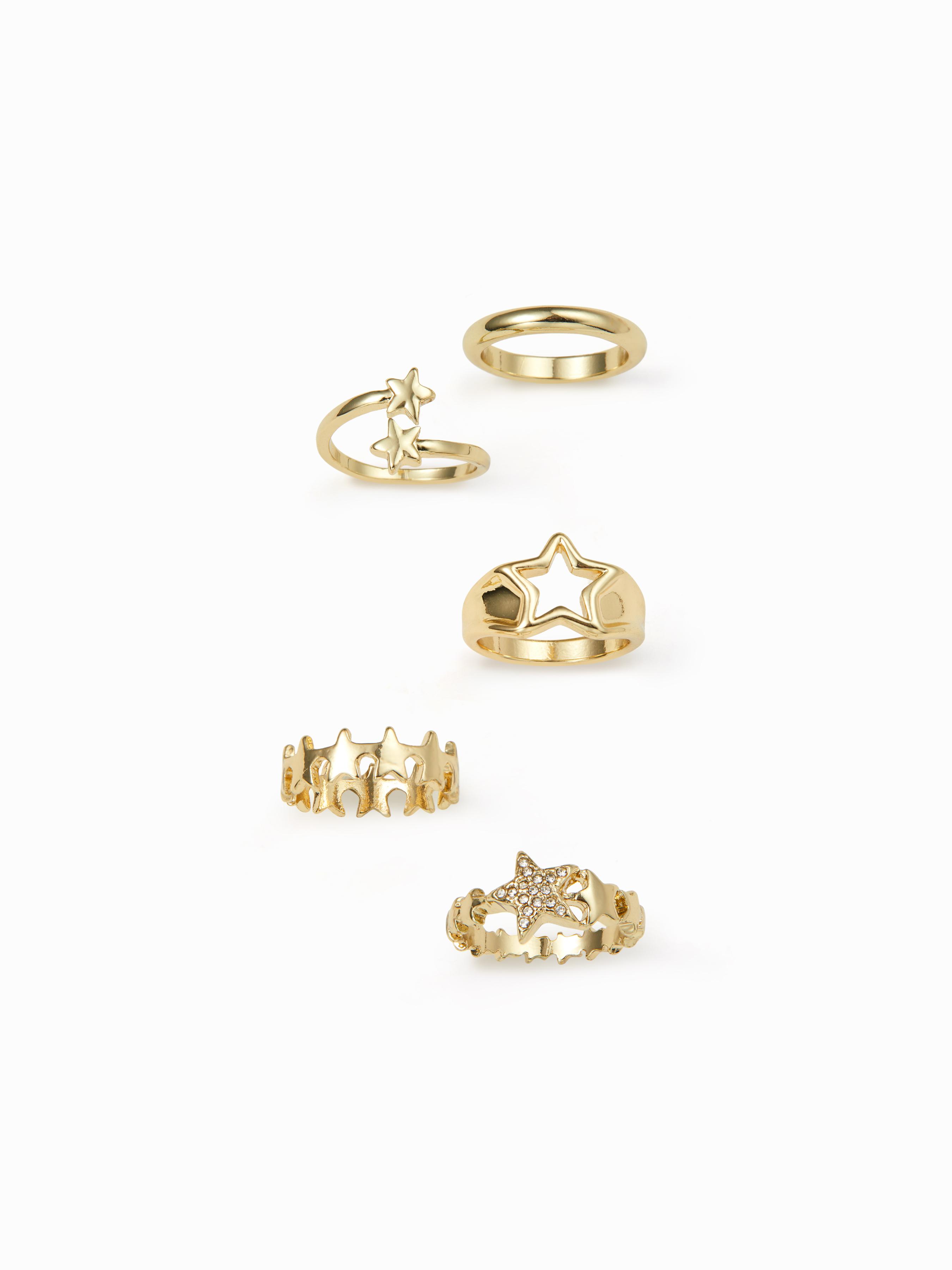 5 PCS STAR RING SET by CIDER