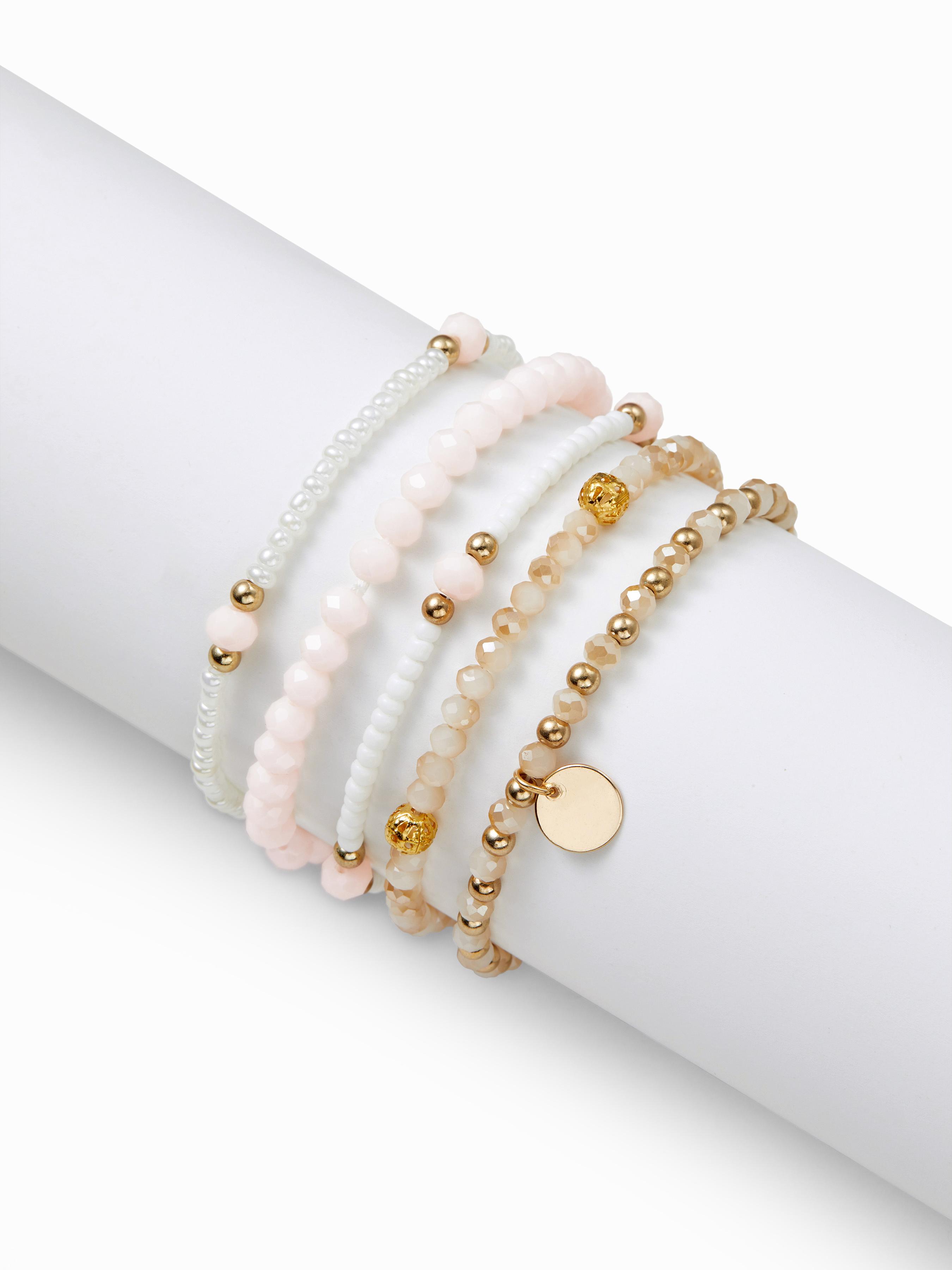 5 Stück Perlenschmuckketten-Armbänder by CIDER