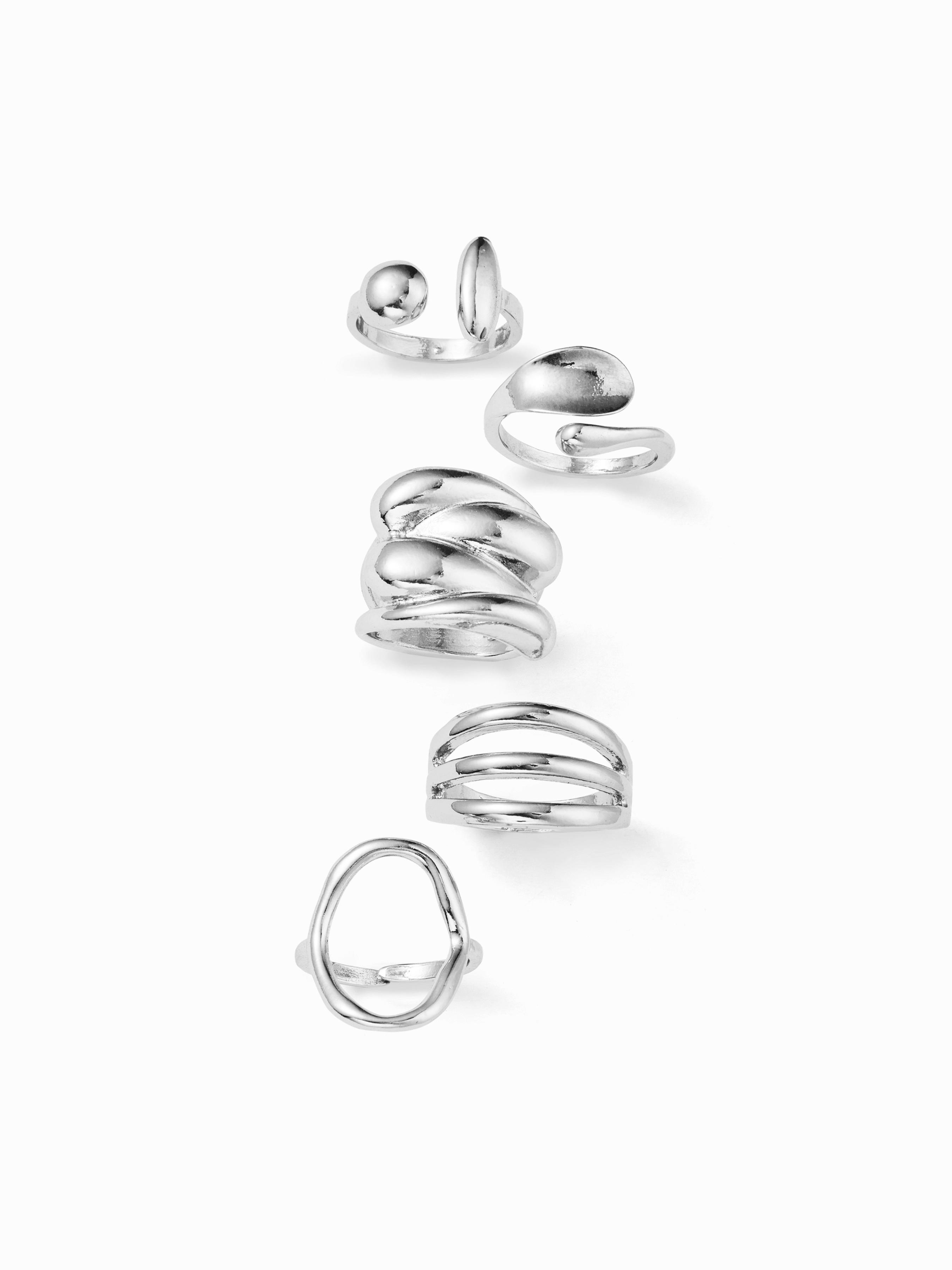 5PCS FLOW WRAP RING SET by CIDER