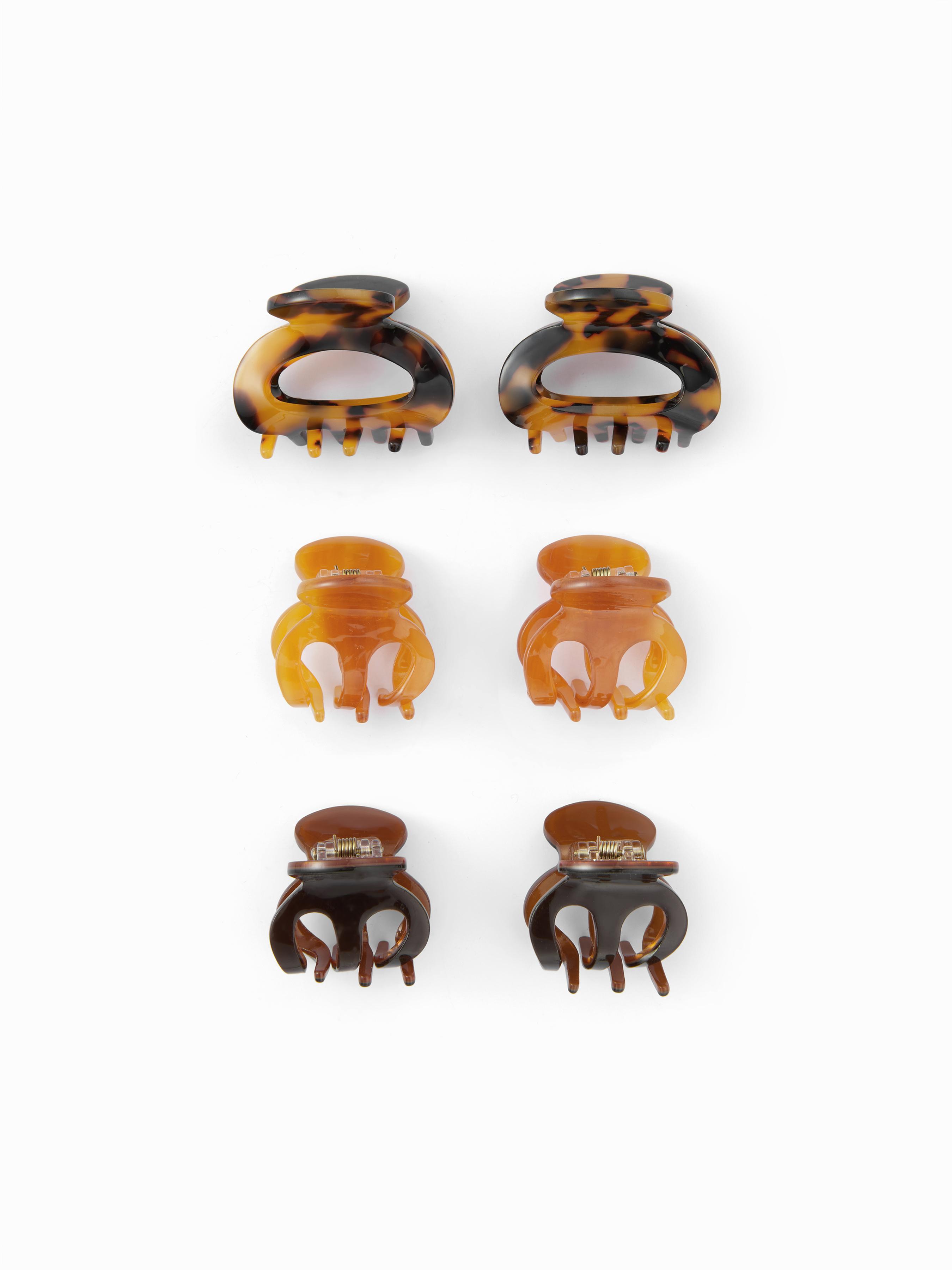6 PCS LEOPARD PRINT HAIR CLAW SET by CIDER