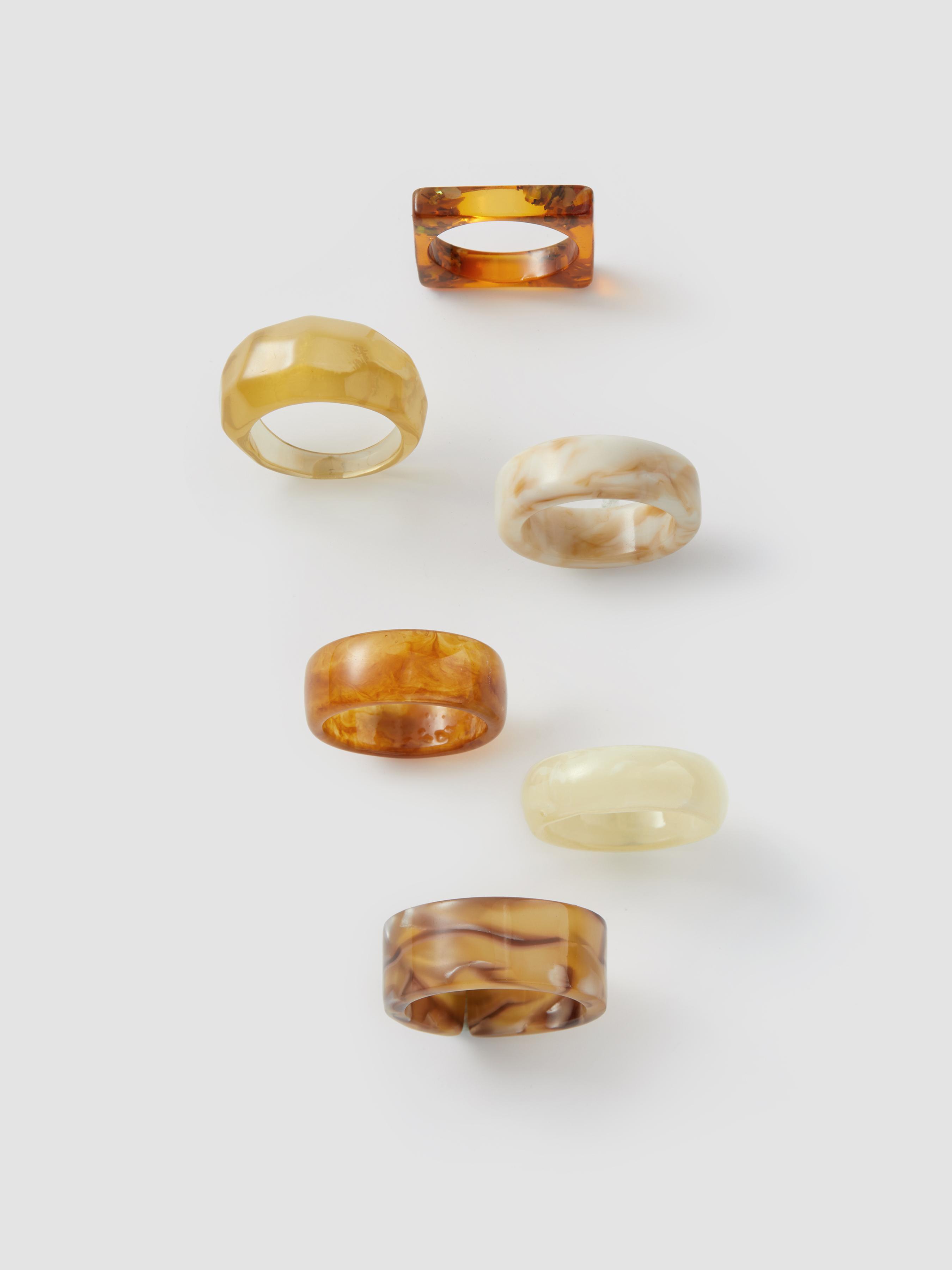6PCS FLORAL RING SET by CIDER