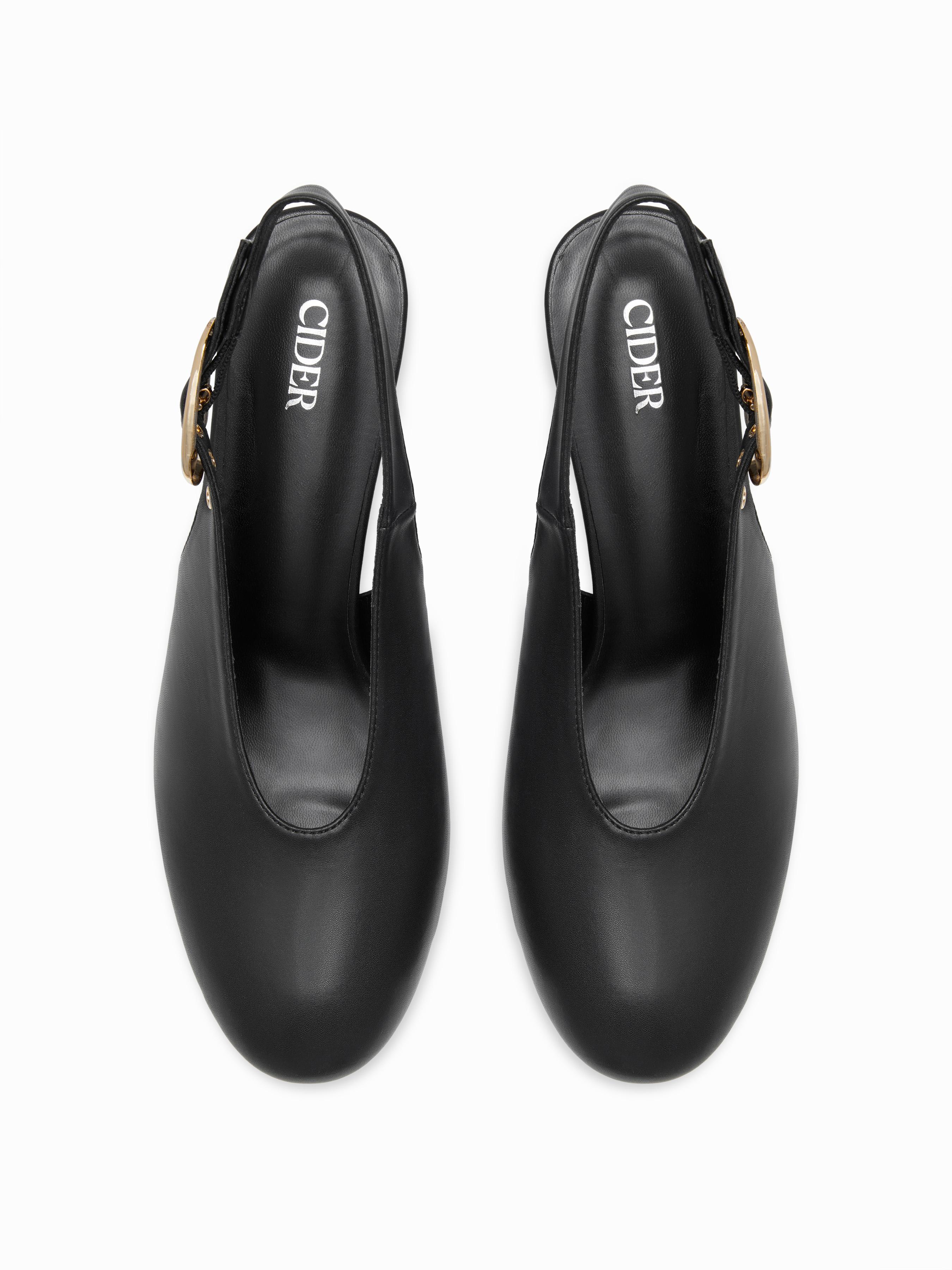 ADJUSTABLE STRAP SLINGBACK HEELS by CIDER