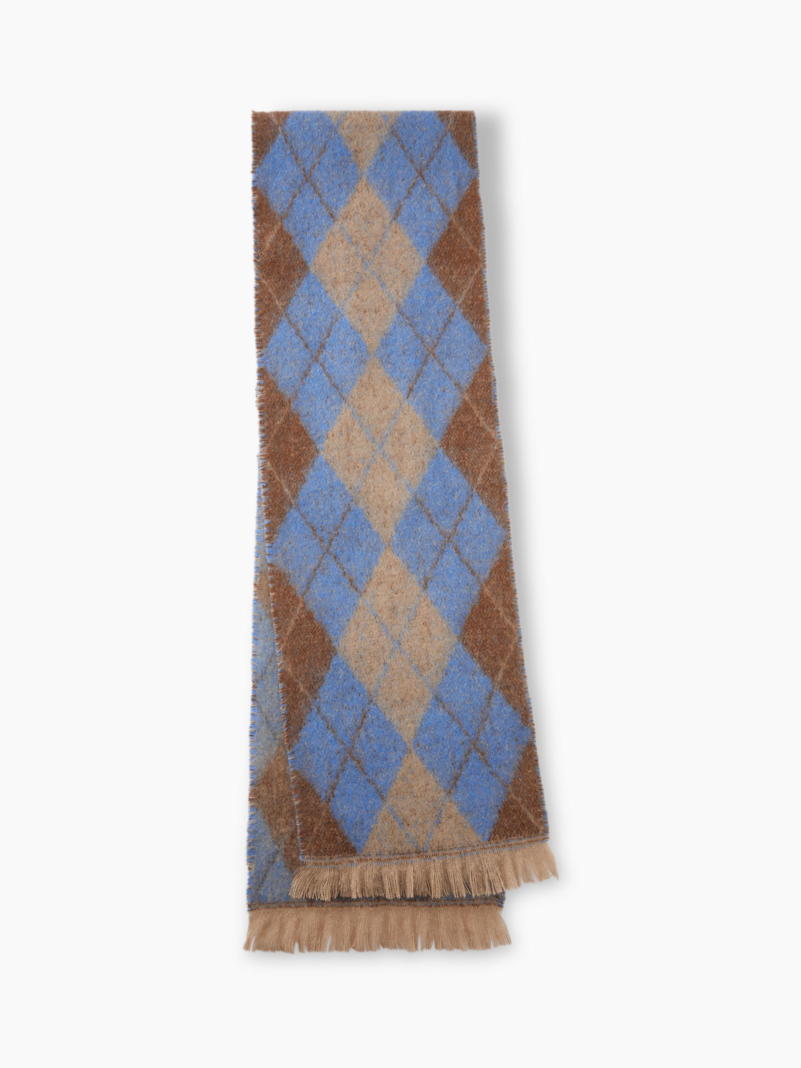 ARGYLE WOOL-BLEND SCARF by CIDER