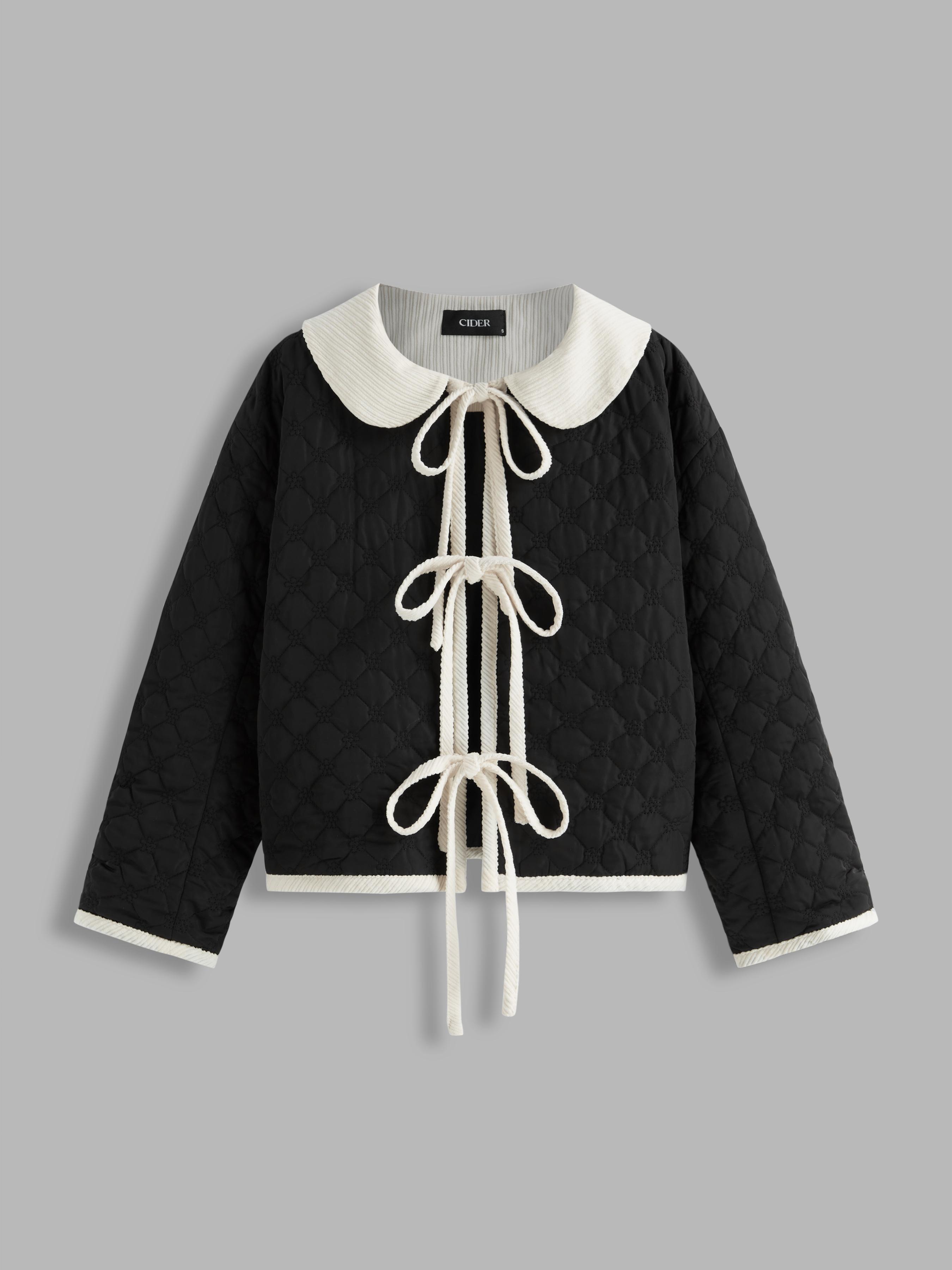 Aufgepudertes Pufferjacket mit Bänderung vorne by CIDER Aufgepudertes Pufferjacket mit Bänderung vorne by CIDER