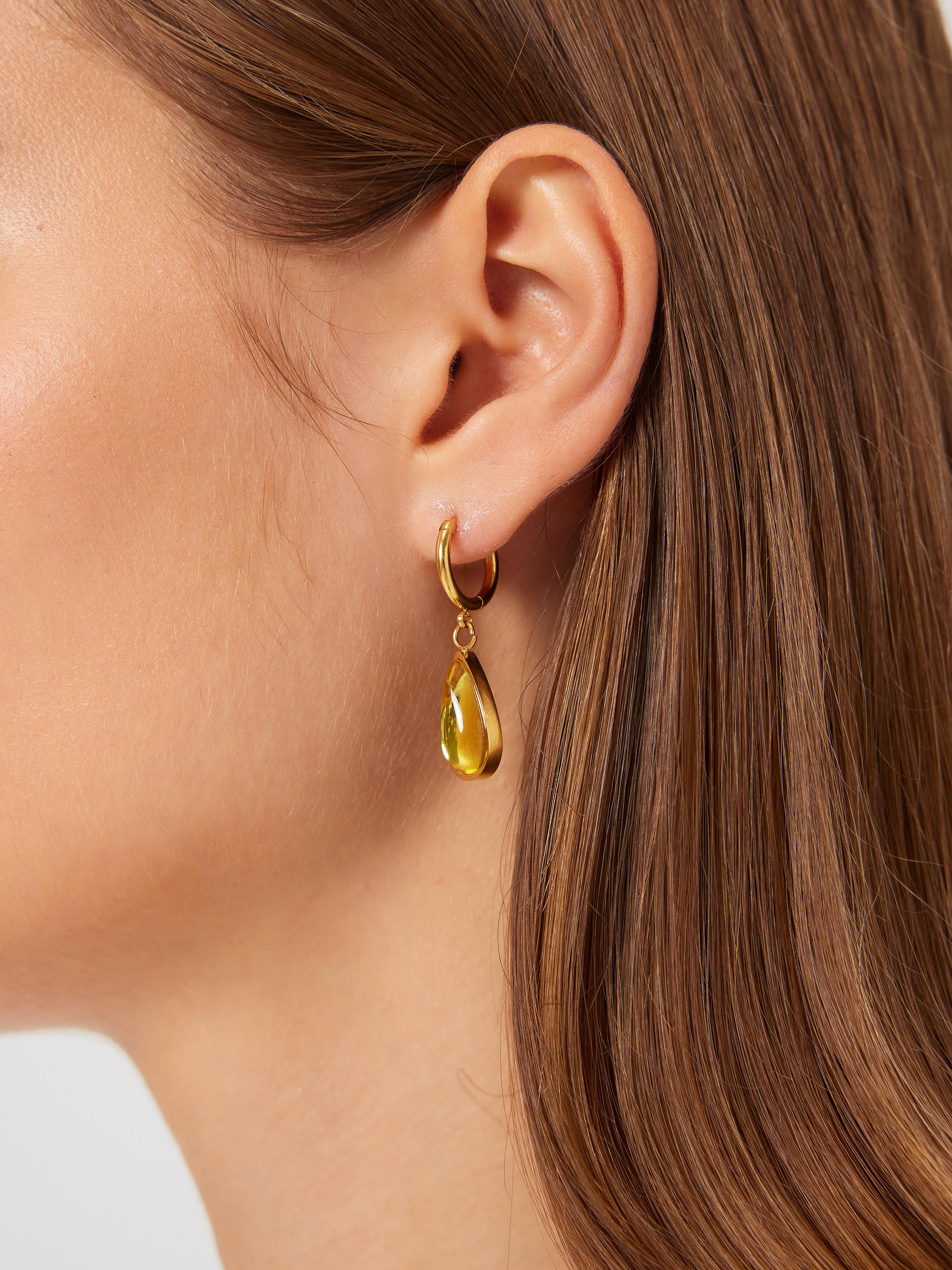 BIRTHSTONE WATER DROP EARRINGS by CIDER