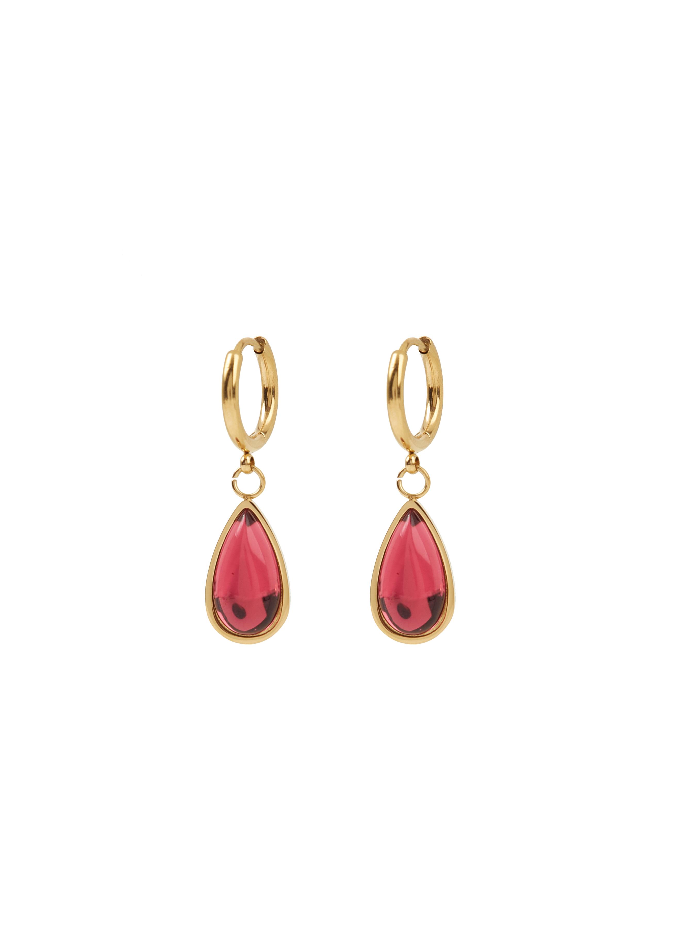 BIRTHSTONE WATER DROP EARRINGS by CIDER