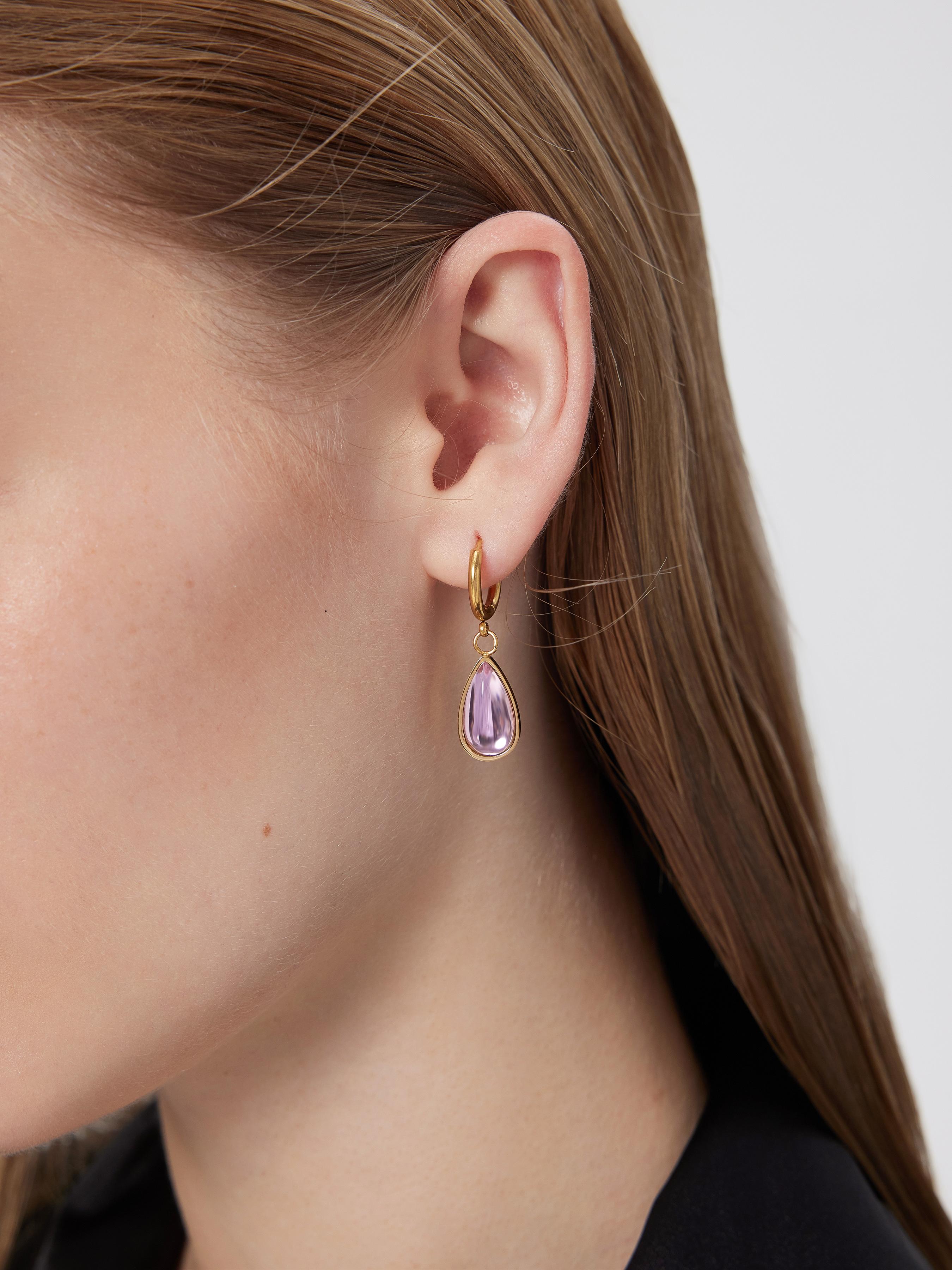 BIRTHSTONE WATER DROP EARRINGS by CIDER