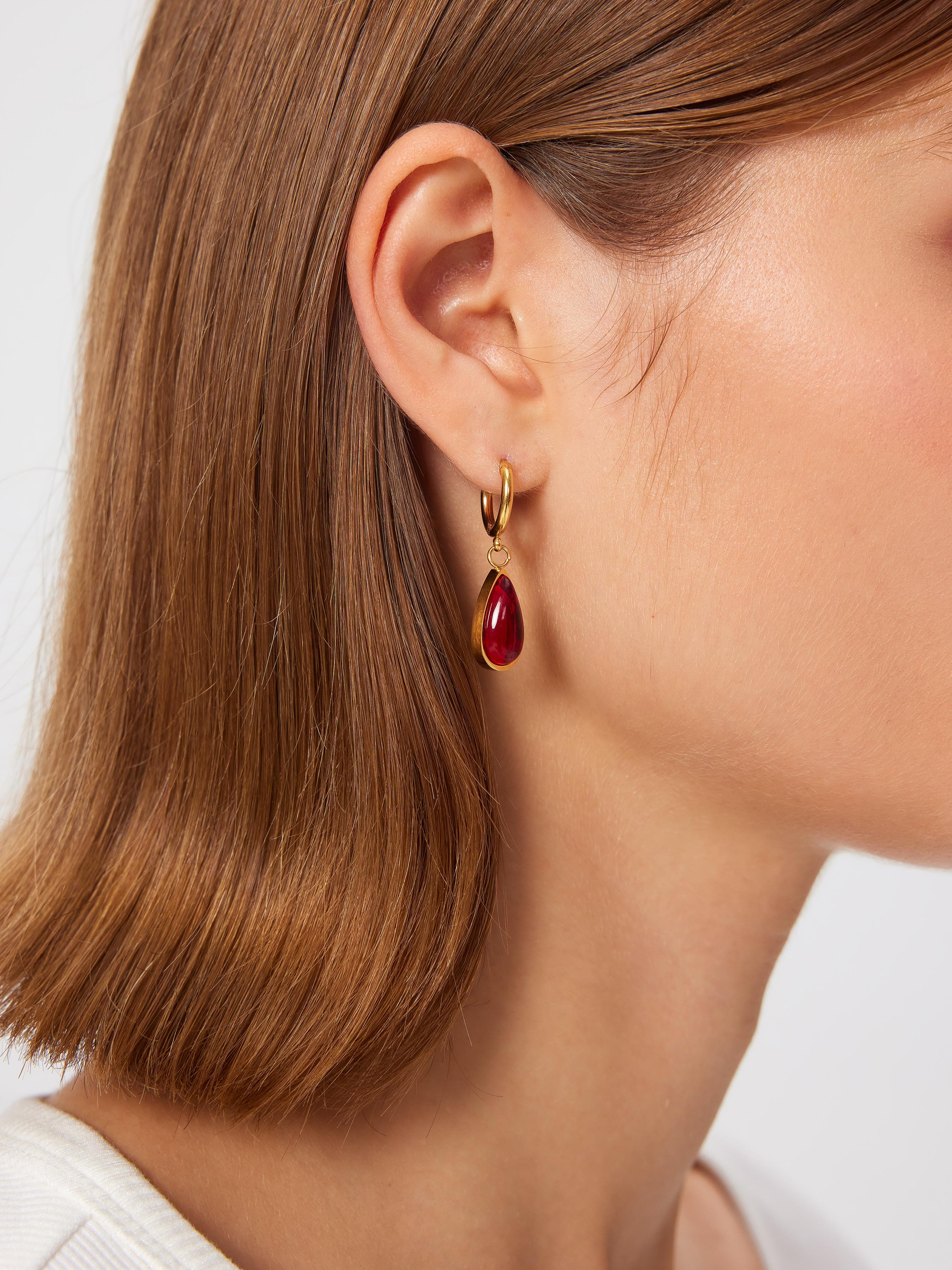 BIRTHSTONE WATER DROP EARRINGS by CIDER