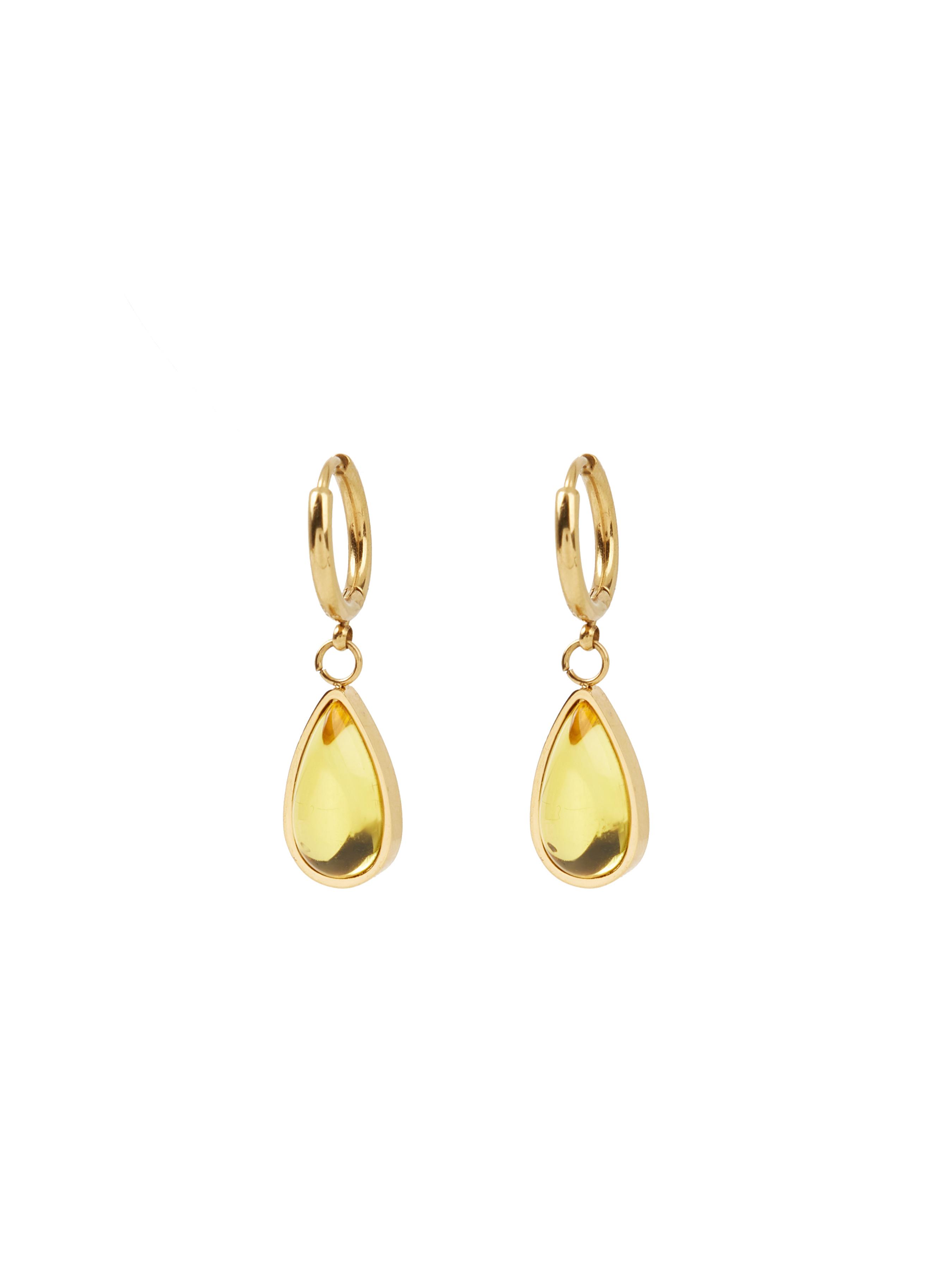 BIRTHSTONE WATER DROP EARRINGS by CIDER