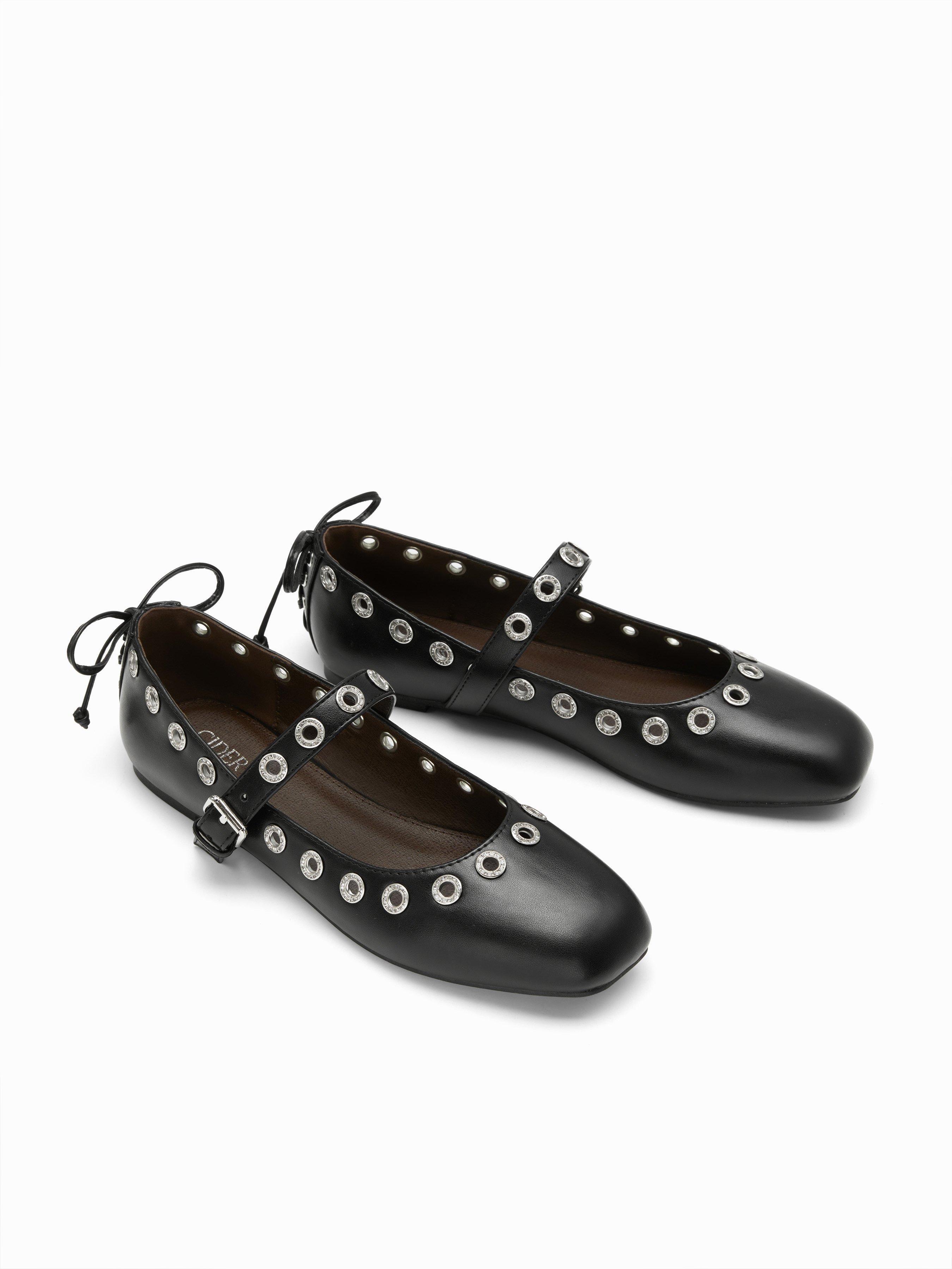 BOWKNOT DECOR MARY JANE FLATS by CIDER